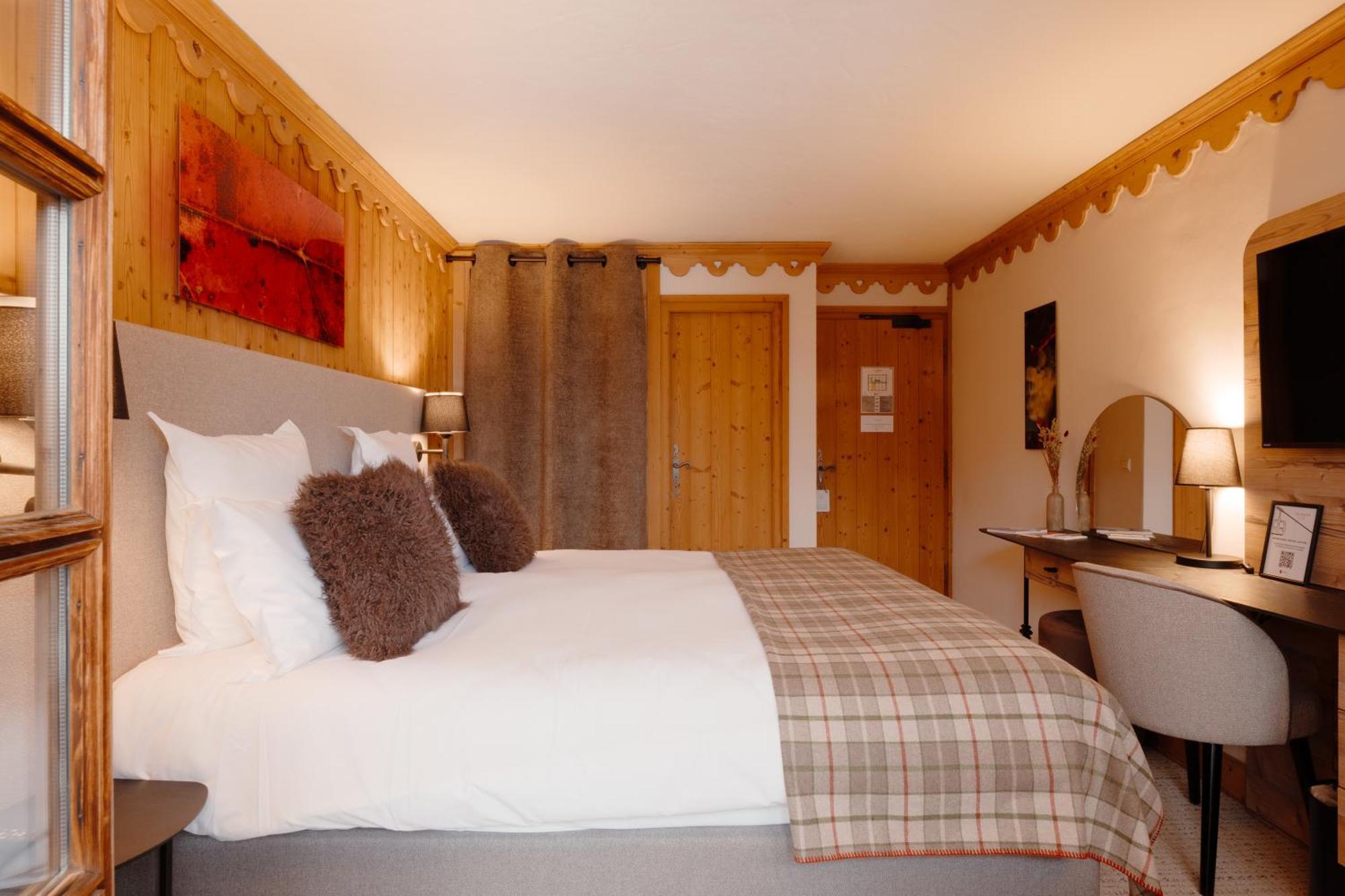 La Ferme Du Golf Hotell Megève Rom bilde